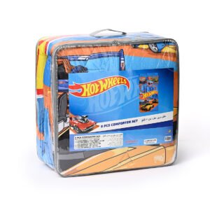 Hotwheels 5-Piece Comforter Set – Brushed Microfiber Polyester Shell – Yellow –