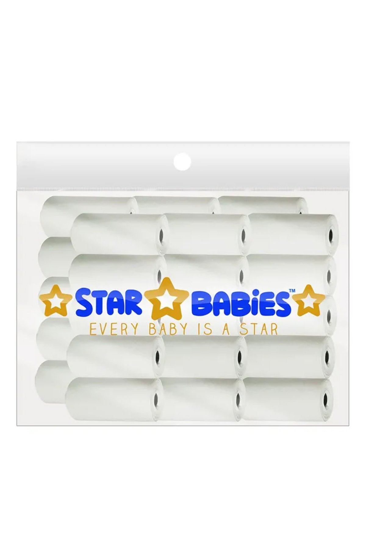 STAR BABiES Scented Nappy Bag Pack of 30/450 Bags - White 1 STAR BABiES Scented Nappy Bag Pack of 30/450 Bags - White