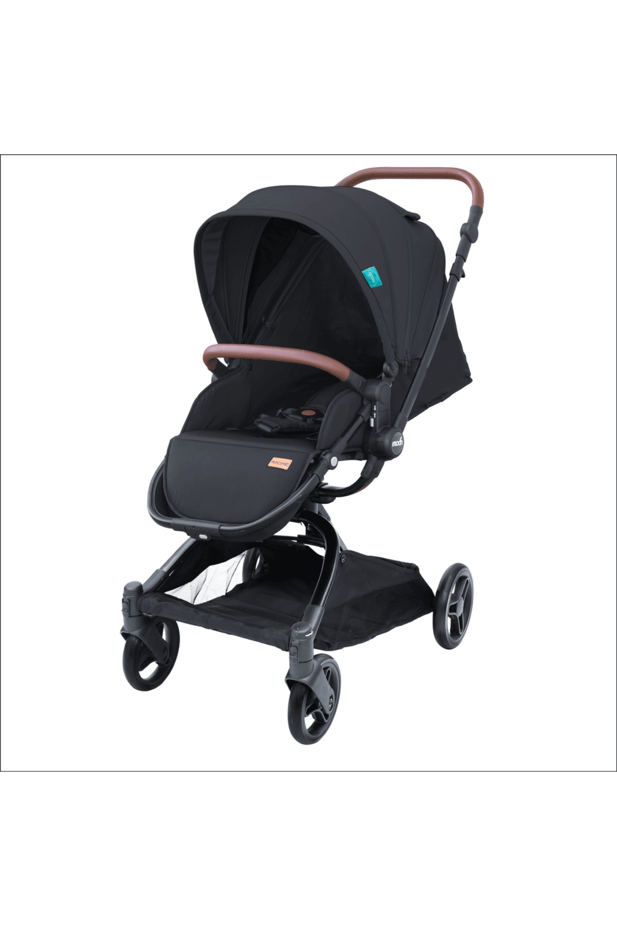 MOON Riche Advanced Baby Stroller ,360° Rotating Handle-Grey 1 MOON Riche Advanced Baby Stroller ,360° Rotating Handle-Grey