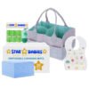 STAR BABiES - Diaper Bag, Changing Mat, Bibs, Scented Bag with Dispenser