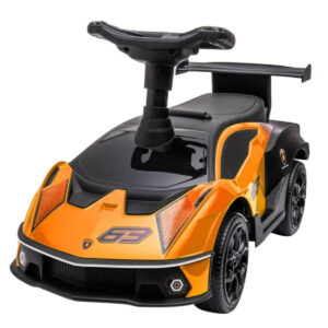 سيارة MOON Lamborghini Essenza SC V12 مزودة بنظام منع الانقلاب، مناسبة للأطفال من عمر 12 إلى 36 شهرًا - لون أصفر