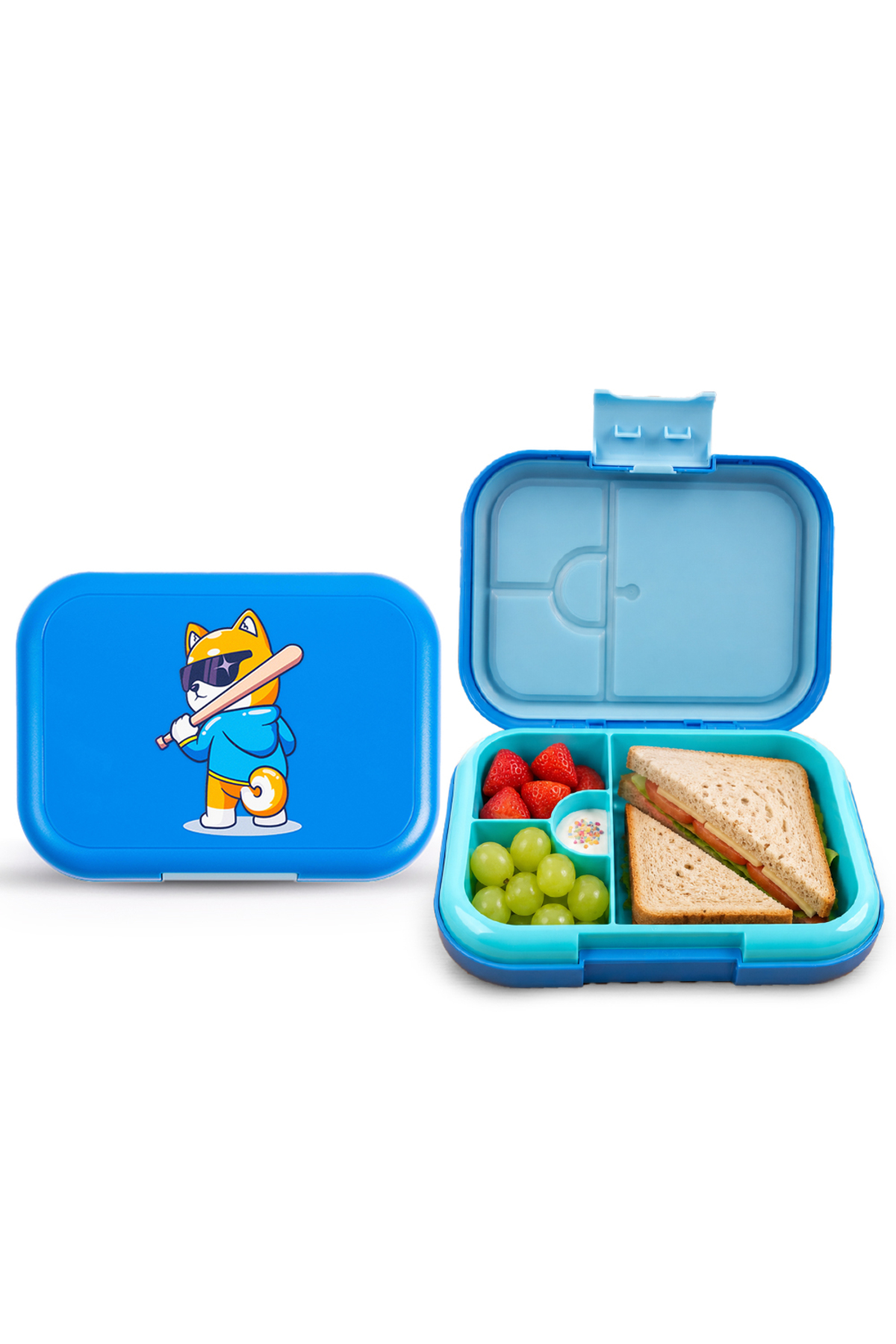 COCOBEE Bento Lunch Box With Silicone Seal, Microwave Safe Tray – 765Ml – Blue 1 COCOBEE Bento Lunch Box With Silicone Seal, Microwave Safe Tray – 765Ml – Blue
