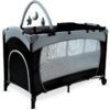 KIKIBEBE Expandable Convertible Bedside Crib With Playpen & Rocking Glider - Black