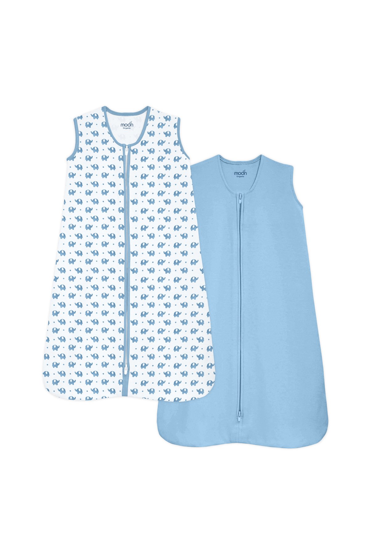 MOON Organic Sleepsack -Elephant and Blue L 1 MOON Organic Sleepsack -Elephant and Blue L