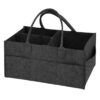 STAR BABiES Diaper Caddy Organizer - Black