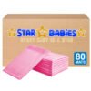 STAR BABiES - Disposable Changing Mats Pack of 80 - Pink