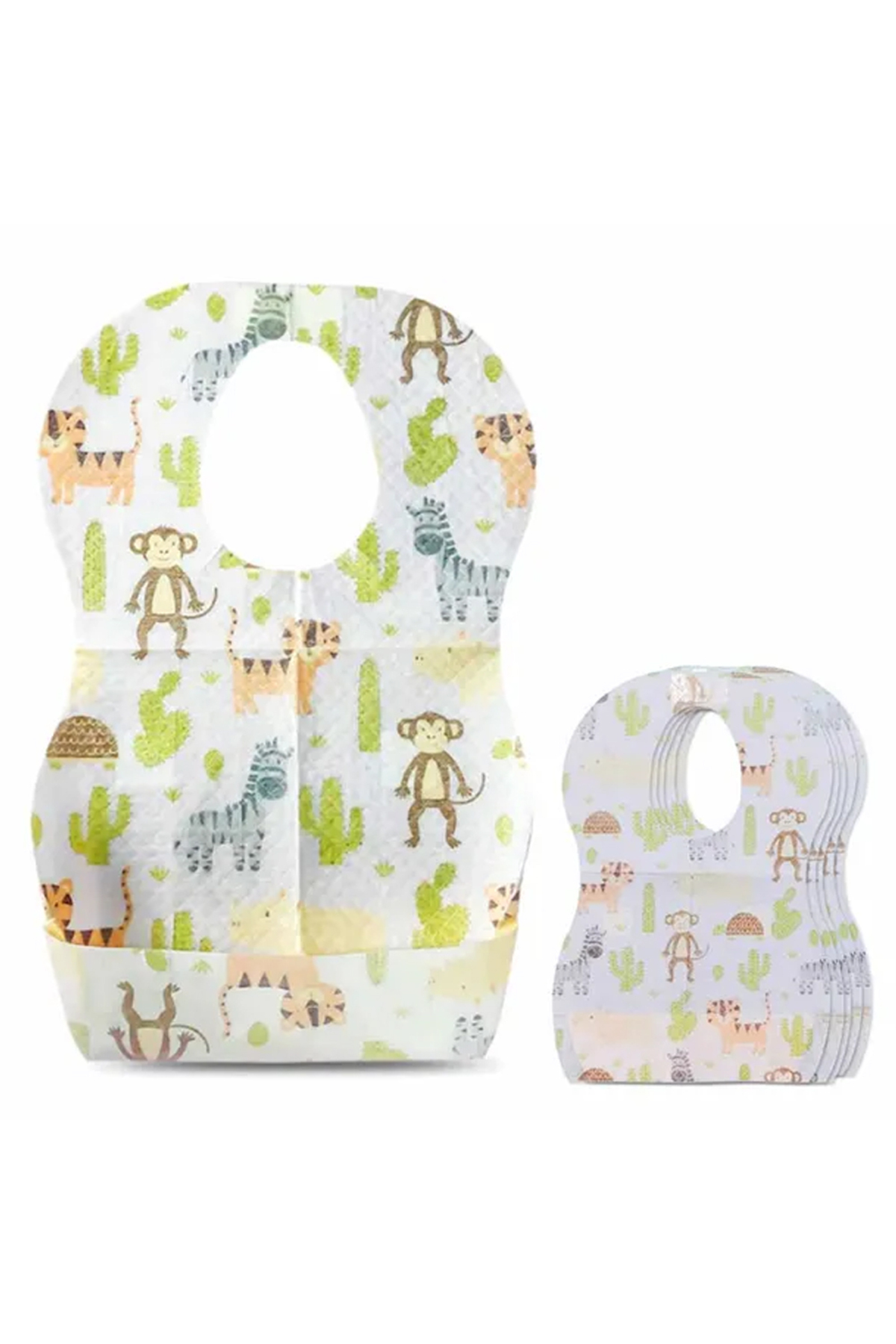 STAR BABiES 5-Piece Animal Printed Disposable Bibs 1 STAR BABiES 5-Piece Animal Printed Disposable Bibs
