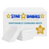 STAR BABiES Disposable Changing Mats Large White - Pack of 30