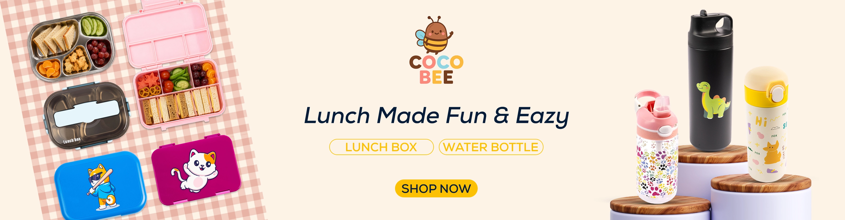 Home - English 5 cocobee-water-bottle-lunch-box
