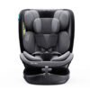 مقعد سيارة MOON Gyro Pro i-Size دوار 360 درجة مع نظام ISOFIX، مناسب للأطفال من عمر 0 ​​إلى 12 سنة، بطول 40-150 سم (المجموعة 0+-1-2-3)، معتمد من ECE R129/E4 - رمادي