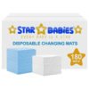 STAR BABiES - Disposable Changing mats (45x60cm) Large, Pack of 180 - Blue/White