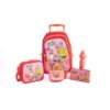 Spongebob 18" Trolley Bag School Set With Lunch Bag, Pencil Case, Water Bottle & Lunch Box – Multicolor