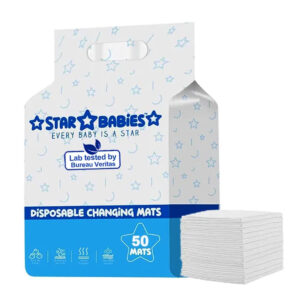 STAR BABiES - Disposable Changing Mats White - 50Pcs