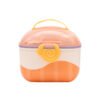 MOON Baby Milk Powder Storage Box – Portable Formula Dispenser Container with Scoop & Fork--Orange