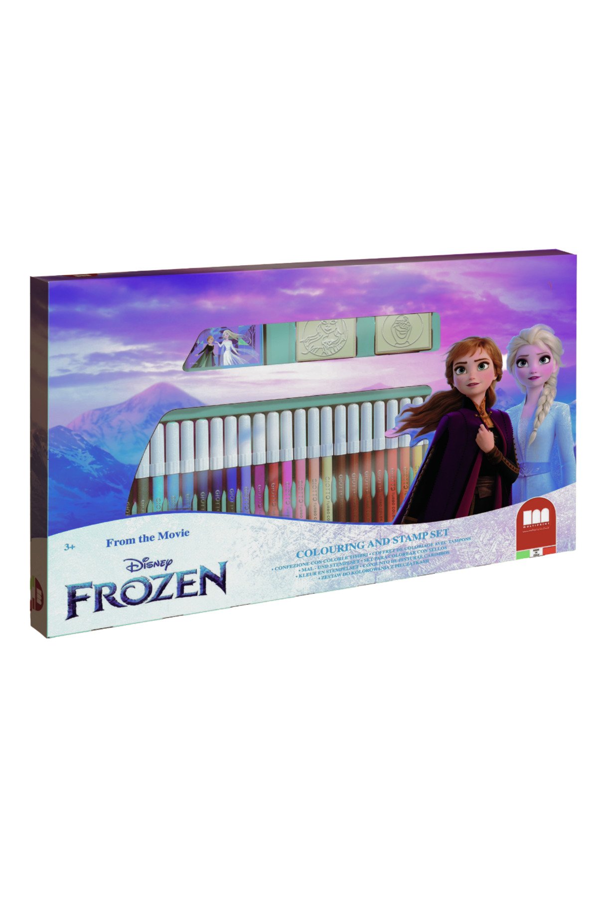 Disney Frozen II 36-Piece Art Set for Kids – 36 Felt Tip Pens, 3 Stamps, 1 Ink Pad & Coloring Book | Creative Stationery Gift Set for Girls & Boys 1 Disney Frozen II 36-Piece Art Set for Kids – 36 Felt Tip Pens, 3 Stamps, 1 Ink Pad & Coloring Book | Creative Stationery Gift Set for Girls & Boys