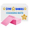 STAR BABiES - Disposable Changing Mats Pack of 150 - Pink