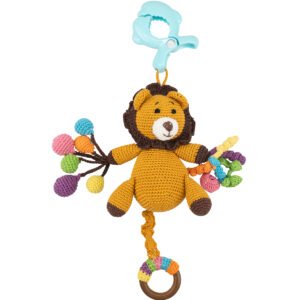 MOON Handcrafted Crochet  Toy with Ring & Clip Hanger-Tiger