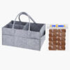 STAR BABiES - Caddy Diaper Bag with Scented Bag - 10pcs - Grey/Brown