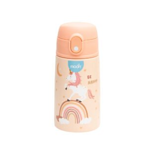MOON Kids Insulated Water Bottle – BPA Free,Leak Proof Sipper for Toddlers – Eco-Friendly – Stays Cold or Warm for Hours -Rainbow