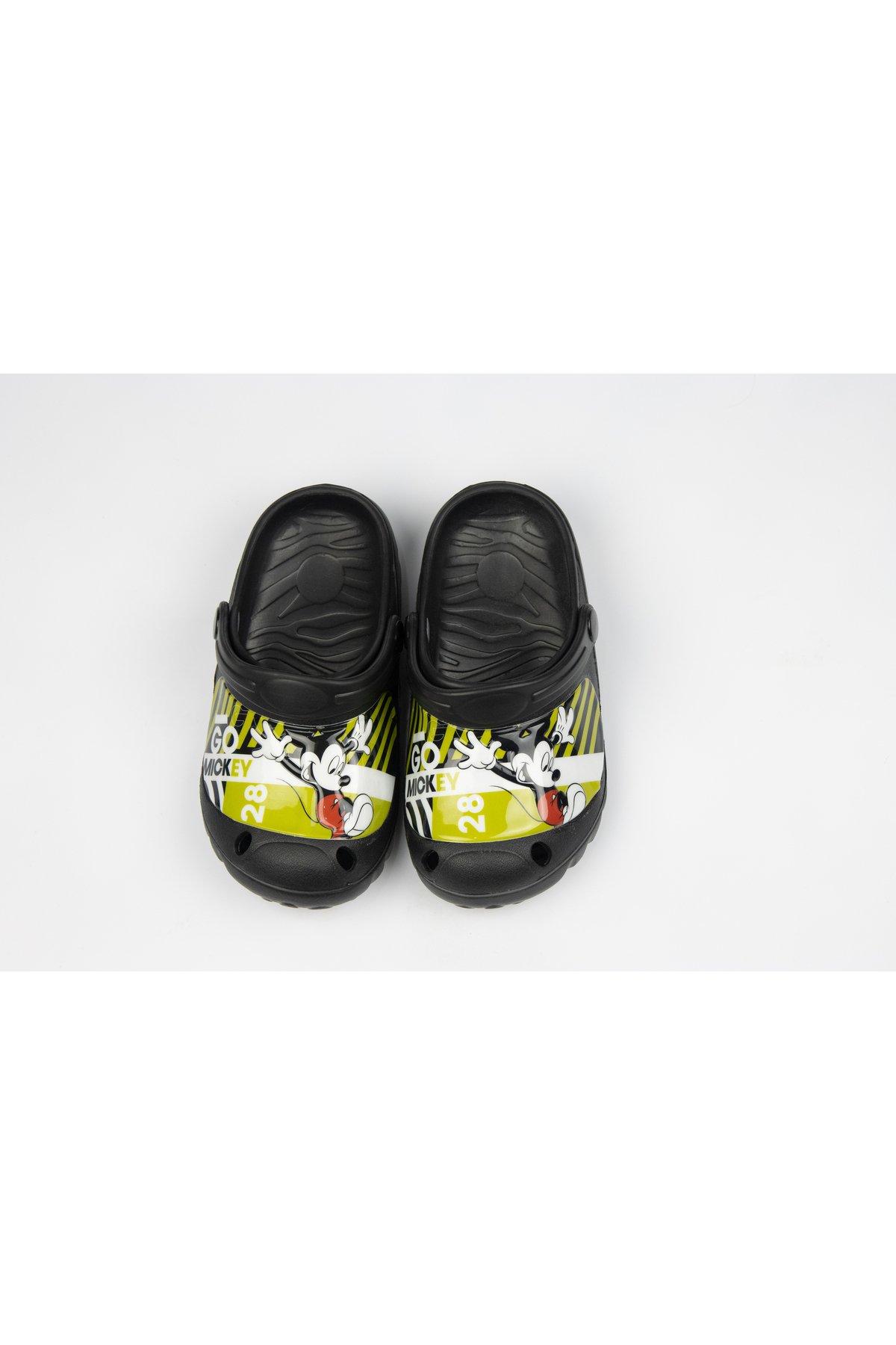 Mickey Mouse Kids Clogs Lightweight & Comfortable Slip-On Sandals – Black 1 Mickey Mouse Kids Clogs Lightweight & Comfortable Slip-On Sandals – Black
