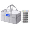 STAR BABiES - Caddy Diaper Bag Organizer With Scented Bag - 5pcs - Grey