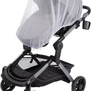 MOON Universal Stroller Mosquito Net, Breathable Mesh Net- for Stroller-White