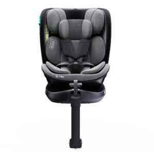 MOON Gyro Pro+ i-Size 360° Rotating Car Seat w/ leg Support and ISOFIX for 40-150cm (Group 0+-1-2-3) 0m to 12Yr- ECE R129/E4 – Grey