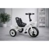 StarMarz Toddler 3-Wheel Tricycle Ride-On Toy with Safety Seat, Cup Holder & Rear Storage Basket - White