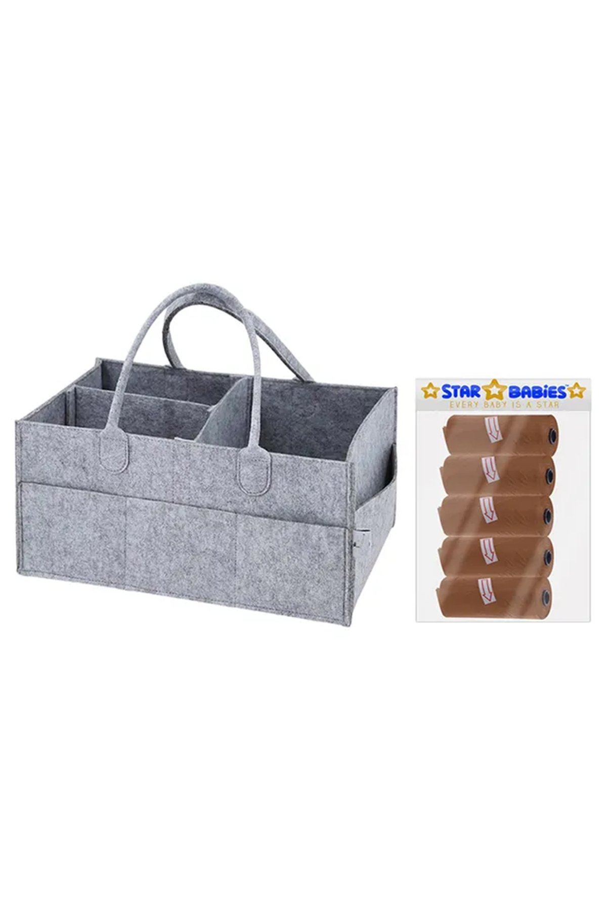 STAR BABiES - Caddy Diaper Bag w/ Scented Bag - 5pcs - Color May Vary 1 STAR BABiES - Caddy Diaper Bag w/ Scented Bag - 5pcs - Color May Vary