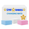 STAR BABiES Disposable Changing mats (45x60cm) Large, Blue/White/Pink 200pcs - Assorted